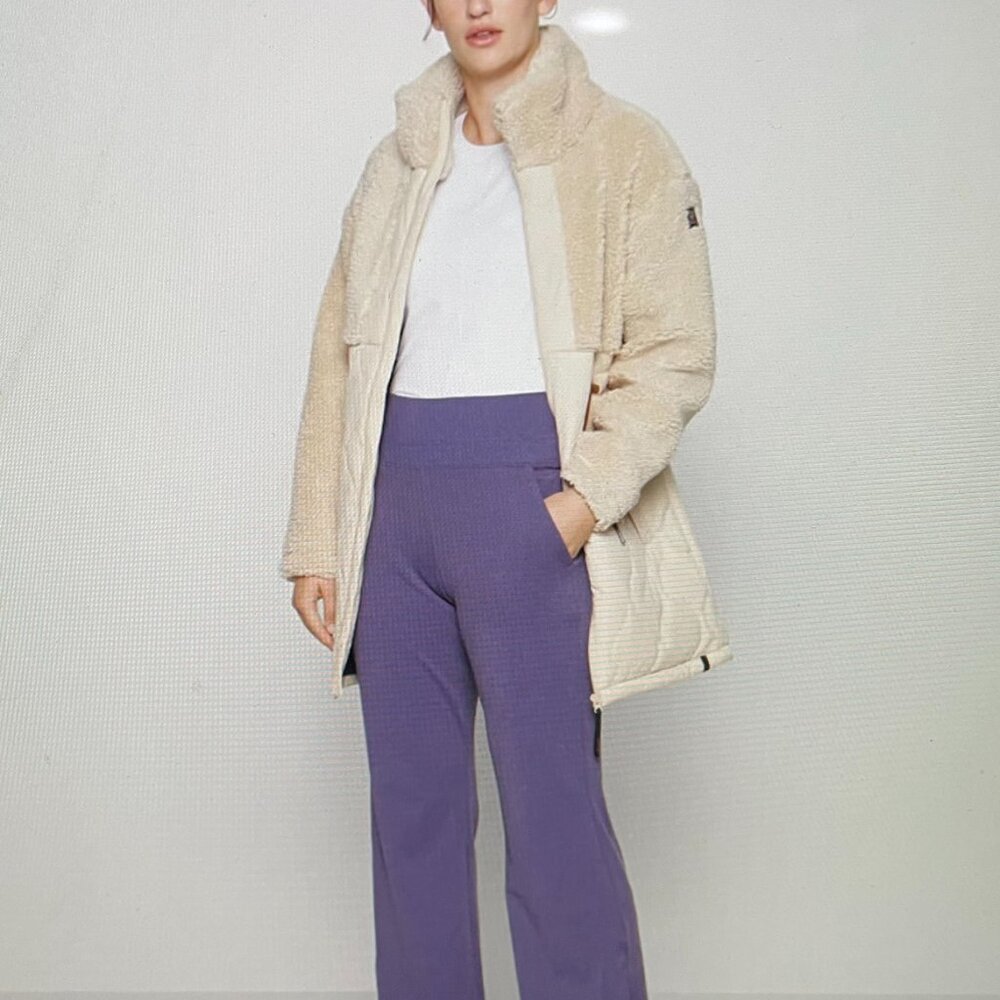 Athleta Venice Flare Track Pants Purple Stretch Career Trousers Athleisure 2X